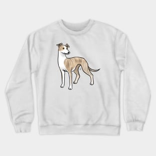 Dog - Whippet - Brindle and White Crewneck Sweatshirt
